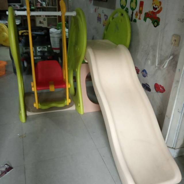 Ready - PRELOVED Ayunan dan Perosotan Anak (Haenim Dolphin Playzone Slide Swing HNP718)