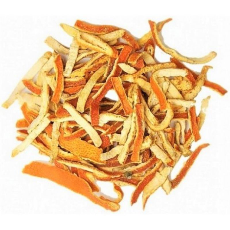 

KULIT JERUK POTONG KERING PREMIUM / CENPI IMPORT / CEN PI / DRIED ORANGE PEEL
