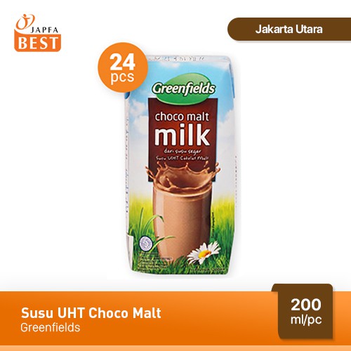 

Susu UHT Choco Malt Greenfields 200 ml - Isi 24 pcs