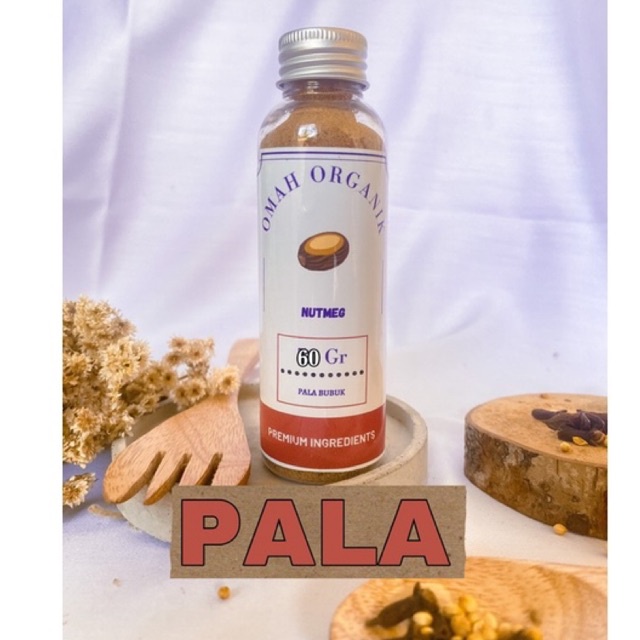 

OMAHORGANIC Pala bubuk 50gram / Nutmeg powder