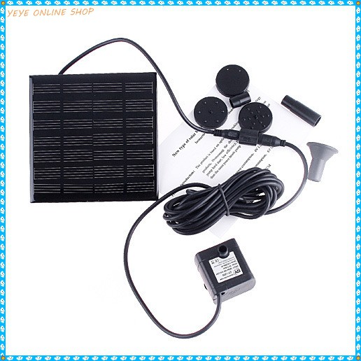 Air Mancur Kolam Tenaga Surya Solar Matahari Pompa Air Mancur Solar Cell Panel Terpisah