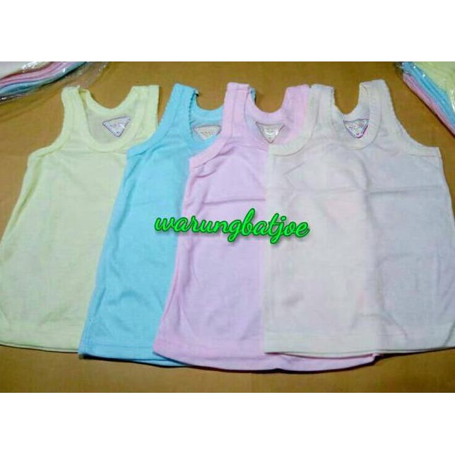 Kaos Dalam/Kaos Kutang/Singlet Anak-Bayi Sunflower Katun Warna Murah