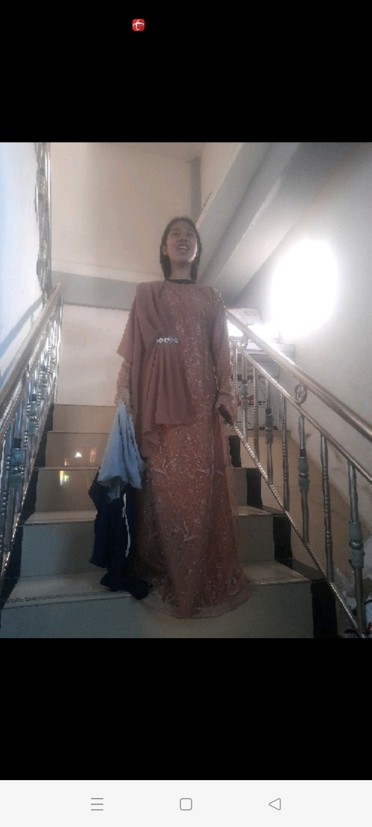 Gamis Muslim Indahlla /brukat Tile/premium/ Kondangan/ Seragam