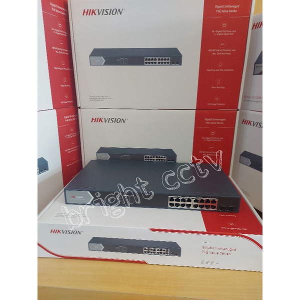 Hikvision GIGABIT POE Switch 16 Port 2 SFP Port