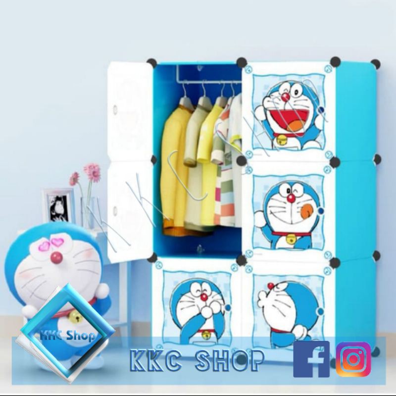 lemari pakaian anak plastik 6 susun