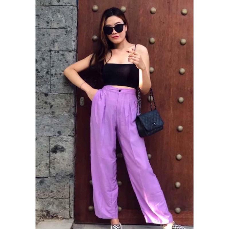 BEFAST - ZFS OOTD Wanita Celana ADICA / DIAMOND HIGHWAIST KULOT RAYON / Celana Instagrammable / Celana Panjang Casual Wanita / Kulot Kekiniaan Remaja / Fashion Formal Remaja Wanita / Celana Banyak Warna / Terlaris / Trendy / Terbaru 2022