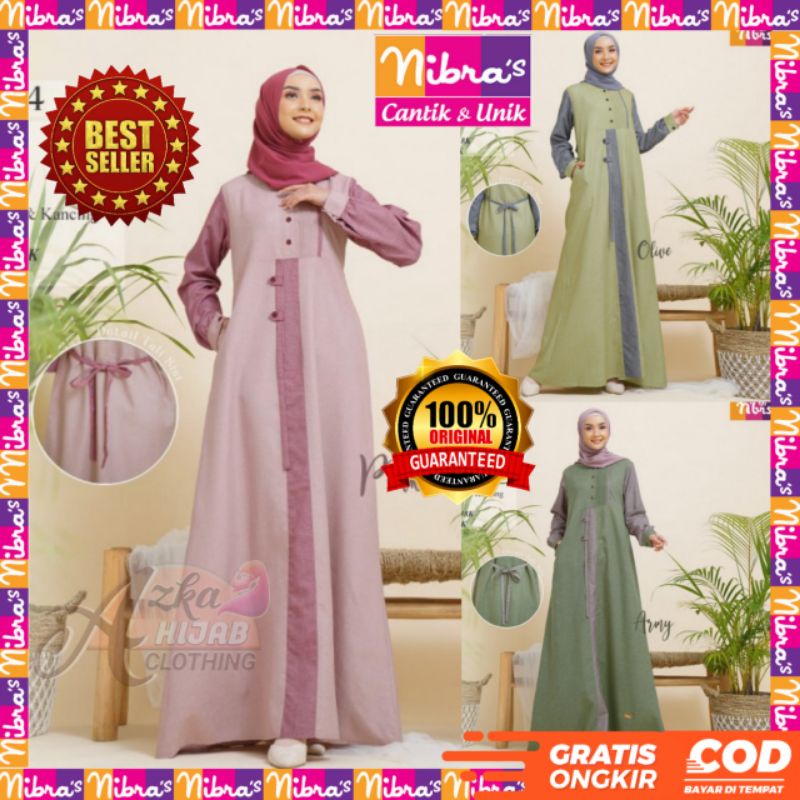 Original Gamis NIBRAS Terbaru NB B04 / Baju Gamis Terbaru 2021 / Dress