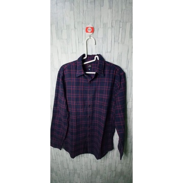 uniqlo flannel pria