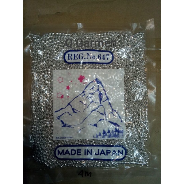 mutiara Jepang 4mm asli