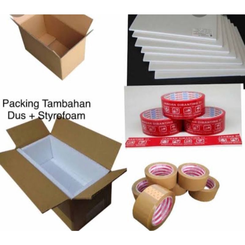 

paking tambahan kardus dan seterovom