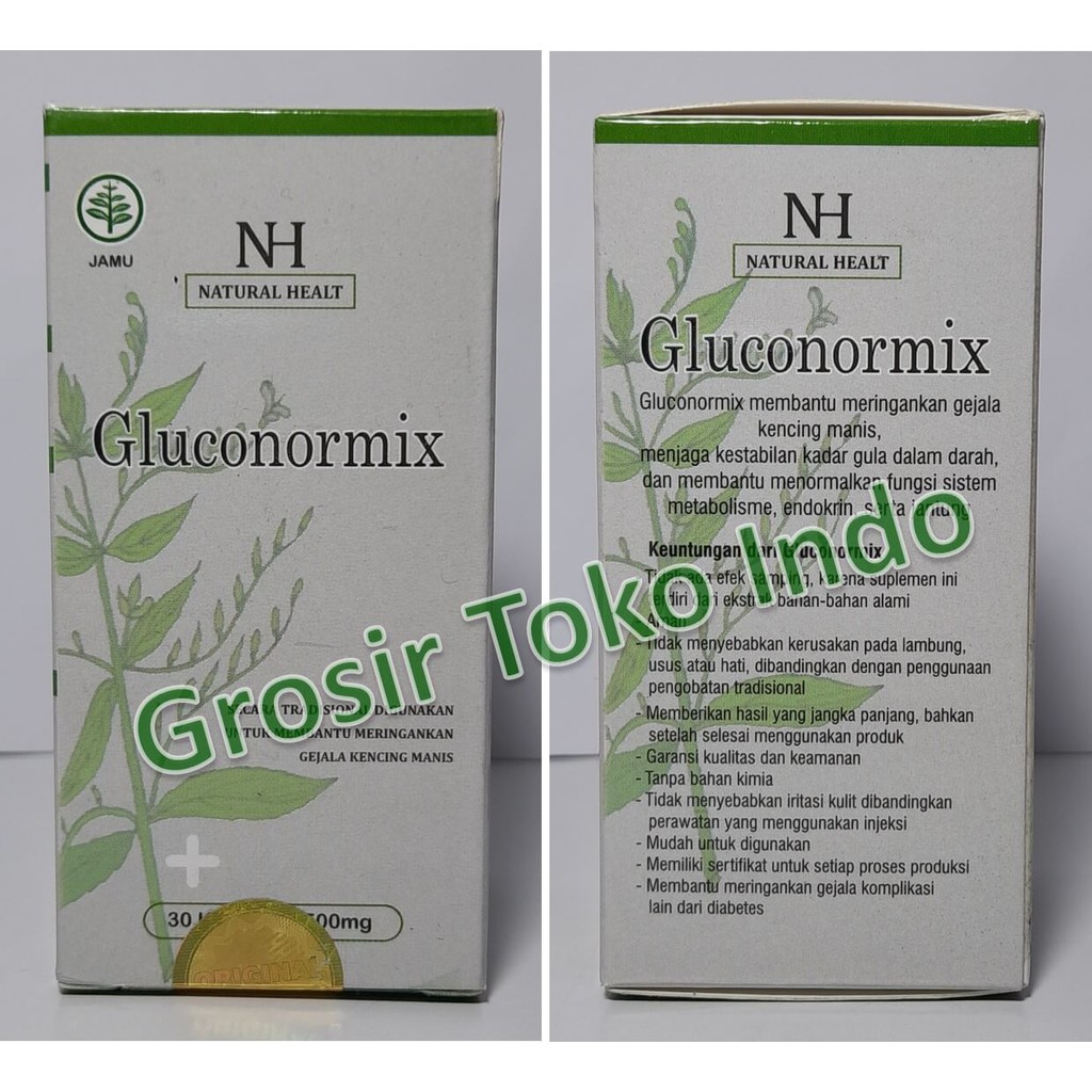 Obat Gluconormix obat Kencing manis Obat diabetes Gluconormix Asli Original BPOM