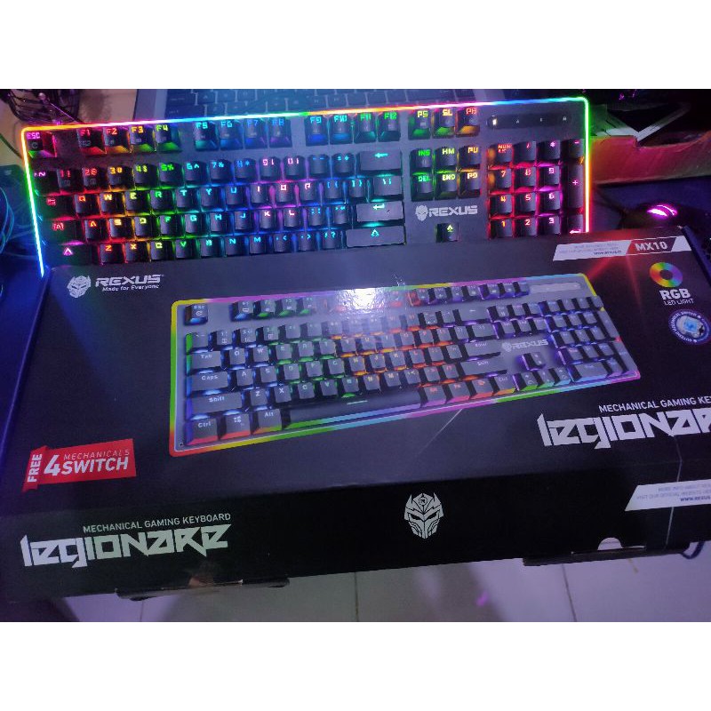 Rexus Keyboard Mechanical RGB MX 10 Legionare
