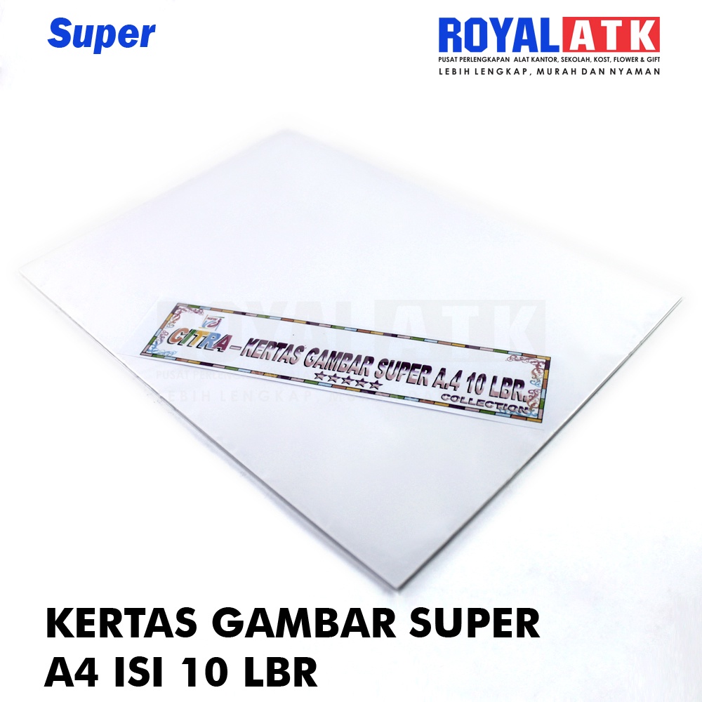 

Kertas Gambar Ukuran A4 21x29,7cm 10 Lembar