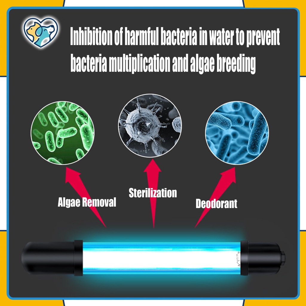 Lampu UV STAR 5/9/13 watt  Tangki Ikan UV Sterilisasi Lampu ultraviolet aquarium