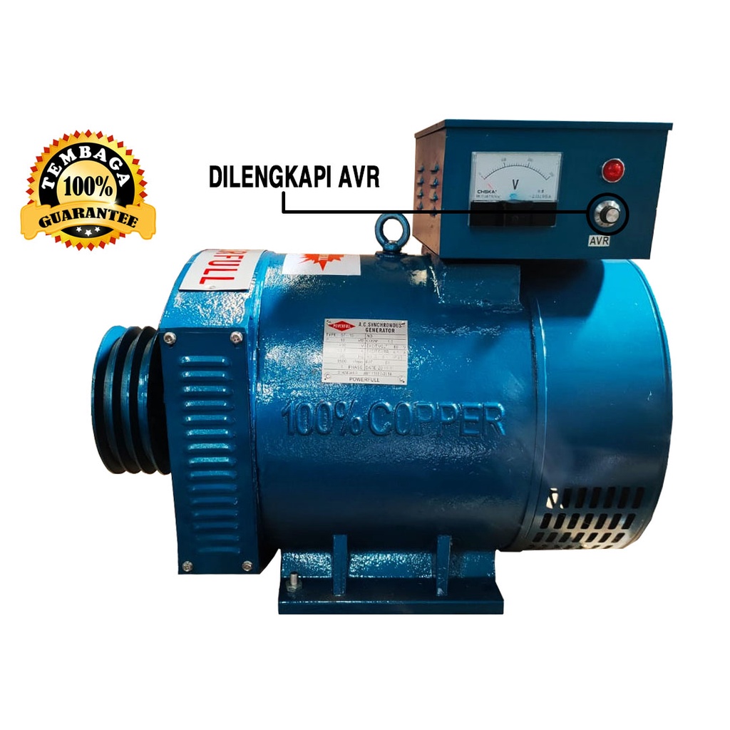 Dinamo Pembangkit Listrik ST-12KW POWERFULL Alternator #100% Tembaga