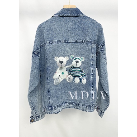 MDLV ~ Jaket Jeans Two Bear Jeans Premium Jaket Jeans Import Good Quality Women Jeans Jaket Fashion Import