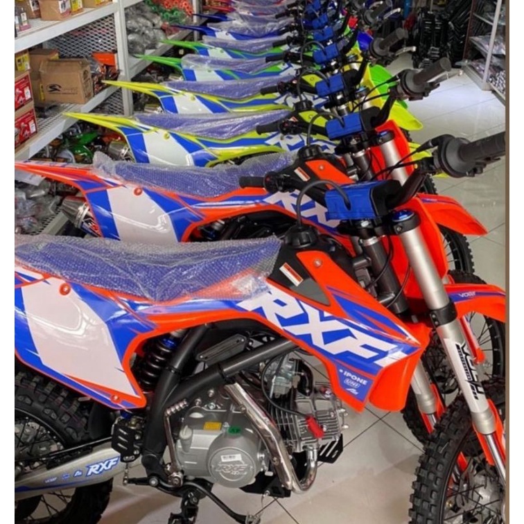 MINI TRAIL RXF 150 CC 4 TAX. MOTOCROSS KIDS ENDURO TRABAS RACING ANAK MINIMOTO MOTOR