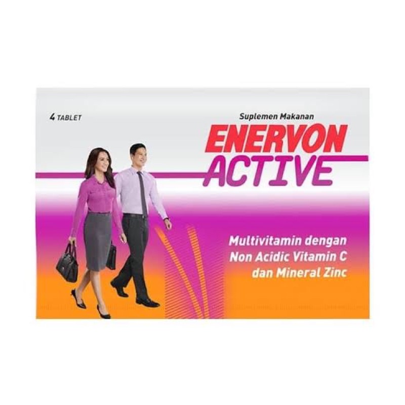 ENERVON C ACTIVE STRIP 4 TABLET MULTIVITAMIN ZINC