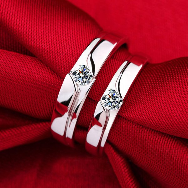 Cincin Kawin Silver 925 Murni Couple Ring Pria Nikah Perak Asli Kawin Cincin Hitam Tunangan Silver P