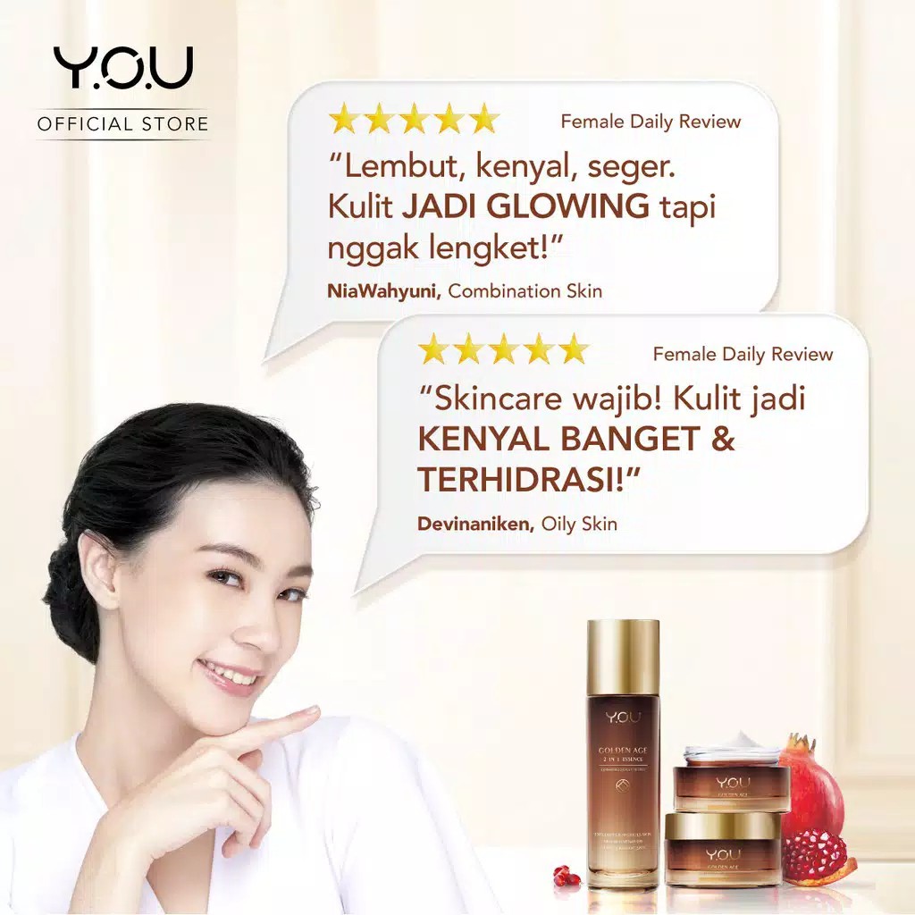 YOU Golden Age Illuminating Day Cream 30g [Total Radical Protection with SPF 30 PA+++]