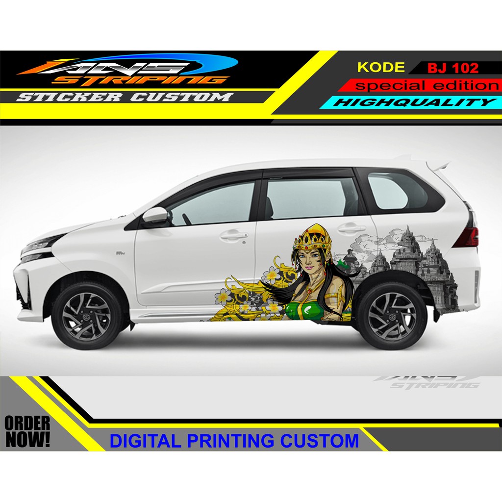 KATING STICKER SAMPING MOBIL AVANZA XENIA