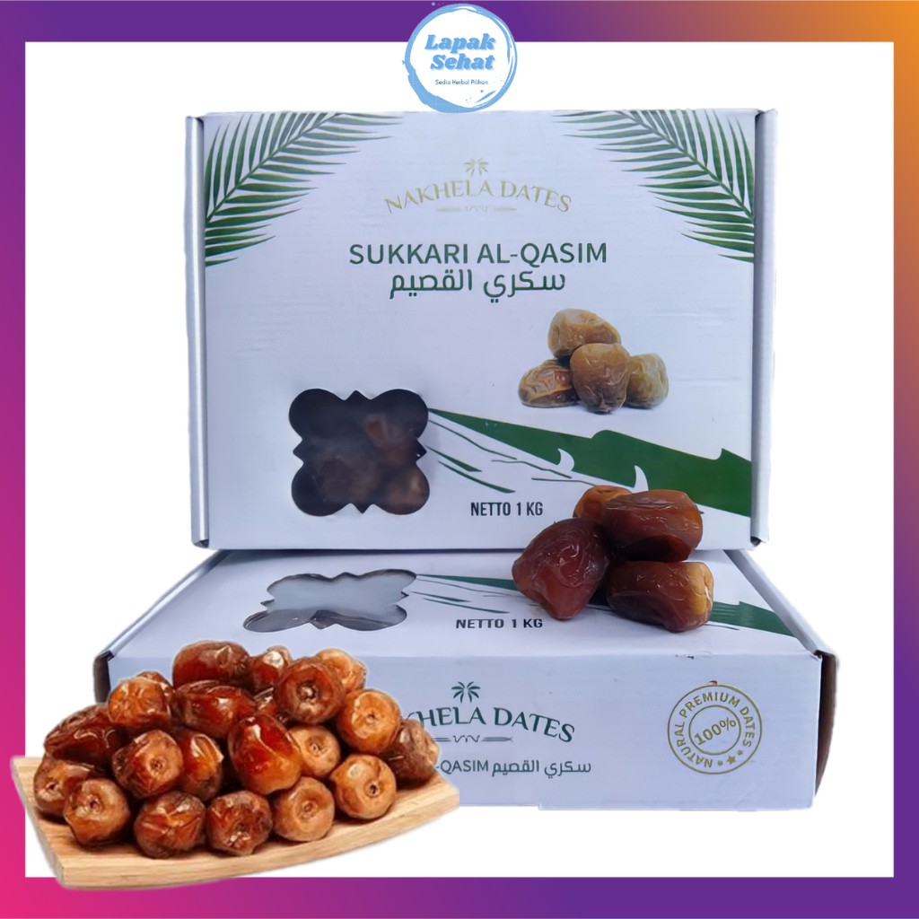 

kurma sukkari Al Qasim Nakhela Dates Eksklusif Premium Asli 1 kg