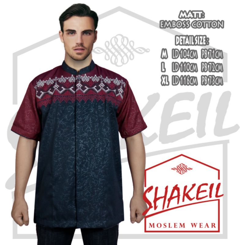  Baju  Koko  Pria  Terbaru  Shakeil by Ardhani Motif  Bordir  