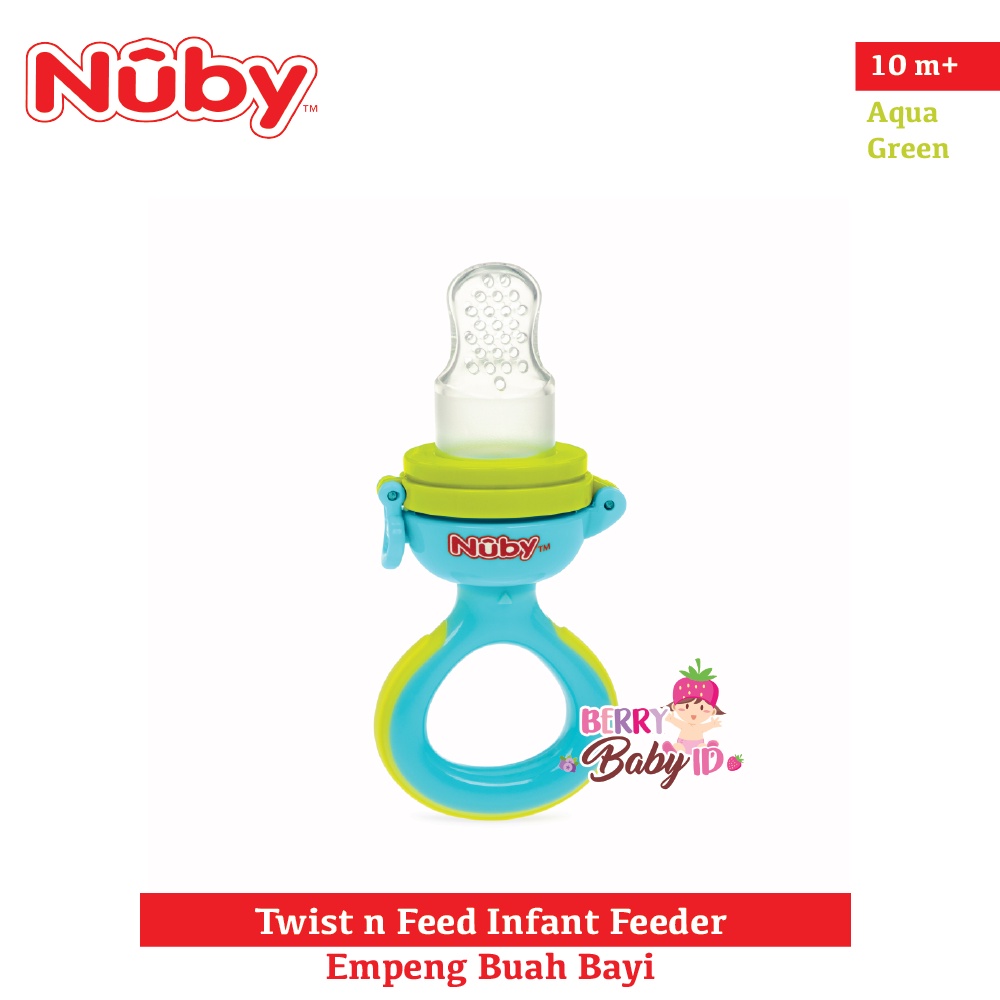 Nuby Twist n Feed Infant Feeder Fruit Feeder Empeng Buah Bayi BPA Free Berry Mart