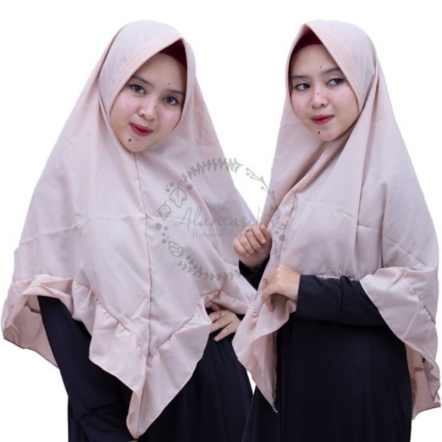 Alantasik - jilbab  syari diamond Wolfis / khimar diamond / pet rempel jumbo GR.6