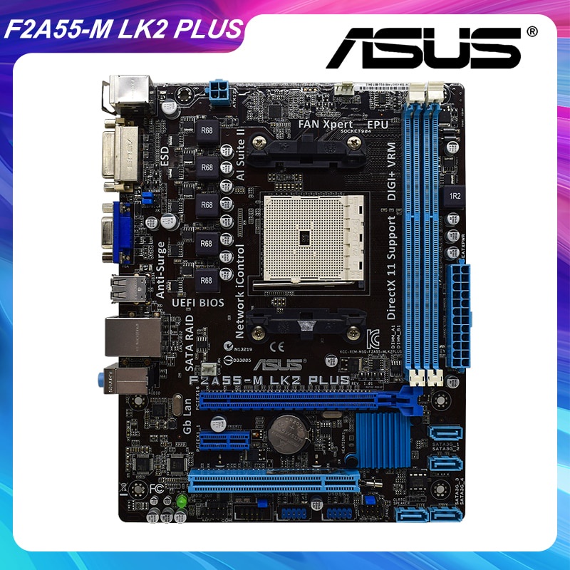 PREORDER ASUS F2A55-M LK2 PLUS FM2 Motherboard A55 Motherboard DDR3 32GB Support A10-6800K A8-5600K 