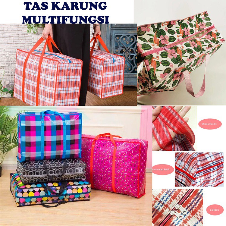 Jual Tas Karung Belanja Jumbo Kantong Tas Laundry Tali Lingkar Laundry Traveling Shopping 4883