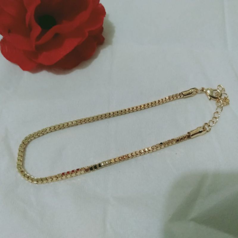 gelang titanium anti karat gelang xuping italy santa lapis mas 18k