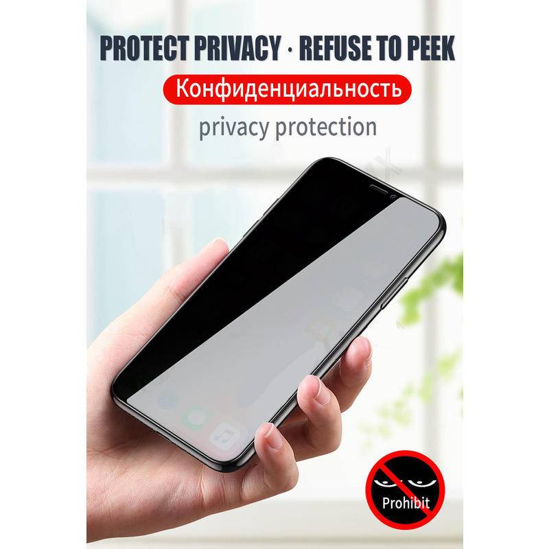 Pelindung Layar Tempered Glass Anti Spy Untuk IPhone X XS Max XR SE 2022 2020 7 8 6 6s Plus 13 12 11 Mini Pro Max