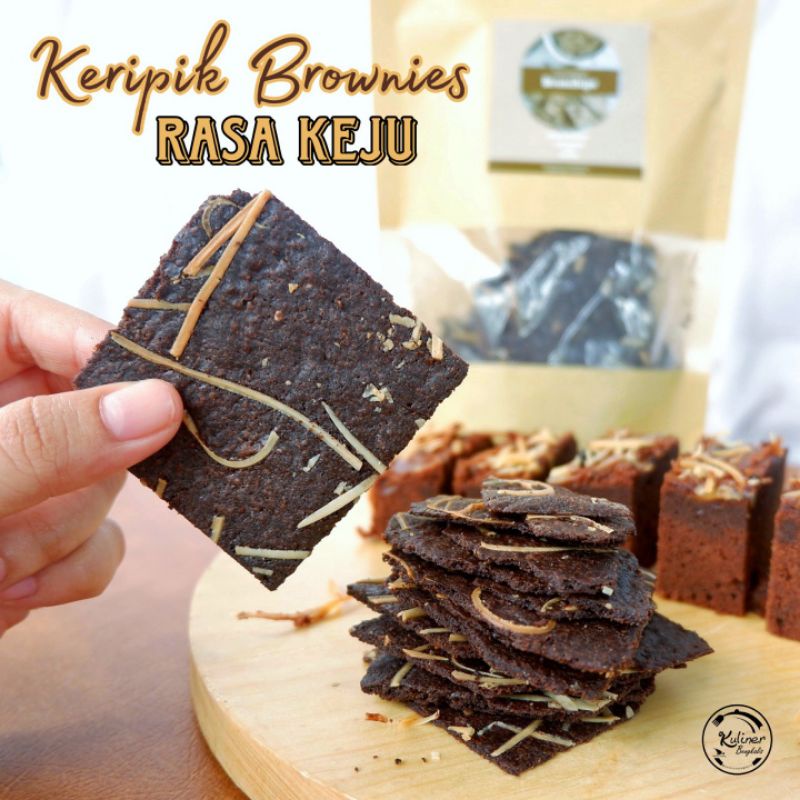 

Keripik brownis rasa keju