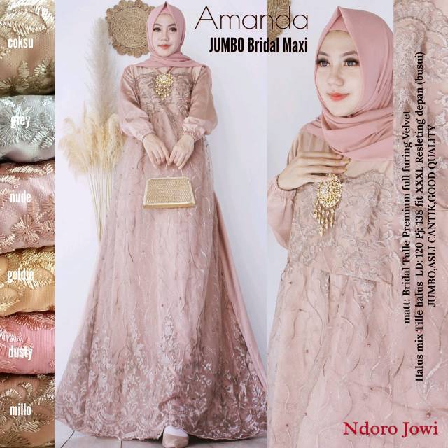 Amanda Jumbo Bridal Maxi By Ndoro Jowi