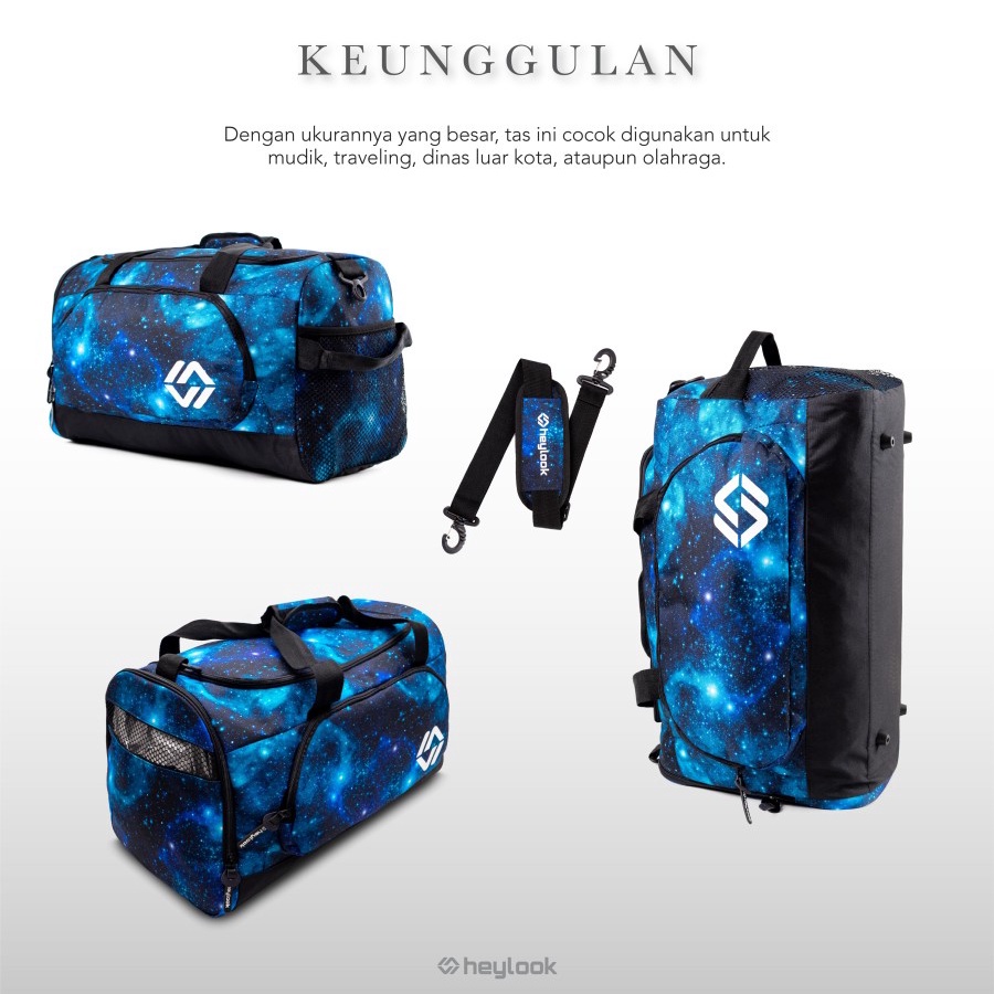 Tas Gym / Tas Olahraga / Tas Travel Travelbag Starlight / Tas Travel Selempang Jinjing Tas Duffel Duffle Bag Multifungsi