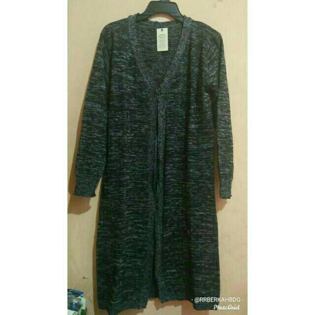 Outer Long Cardigan Rajut Twist