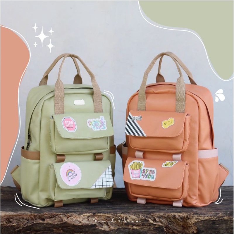 TAS RANSEL LILI RUMAH WARNA