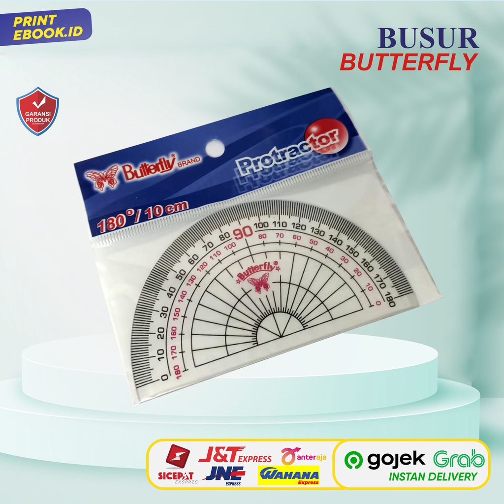 

[TERLARIS] PENGGARIS BUSUR BUTTERFLY 6 A NEW 180 DERAJAT 12 CM