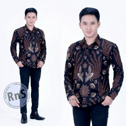 Atasan Batik Lengan Panjang Kekinian / Kemeja Batik Pria Keren Premium / Baju Batik Kondangan Cowok