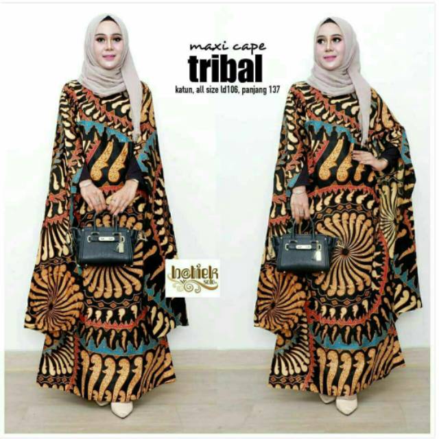 GAMIS BATIK maxi cape "TRIBAL"