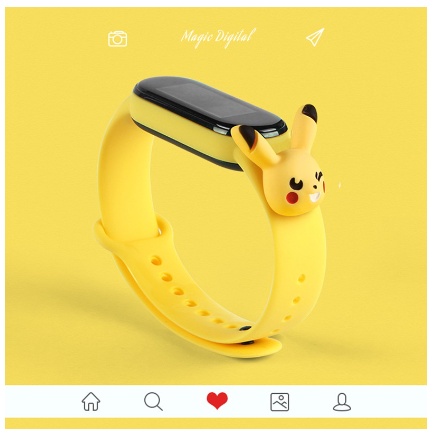 ✅COD Jam Tangan Elektronik Motif Kartun Anak Laki-laki Perempuan LED Karakter Minimalis Gelang-Var 1 Mickey Merah