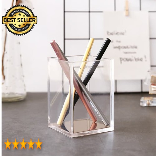 

Acrylic Organizer / Pen Holder 10x10x12cm- Tempat alat tulis #BISAGOJEK