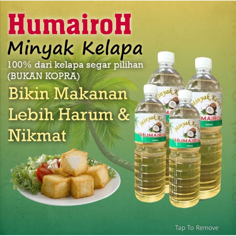 

minyak / minyak goreng kelapa Humairoh 1000 ml