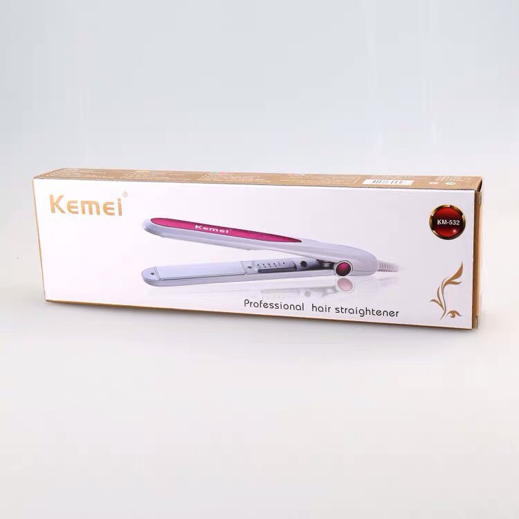 Kemei KM-532 Catokan Rambut Alat Catok 2 in 1 Professional Hair Straightener Kemei KM 532