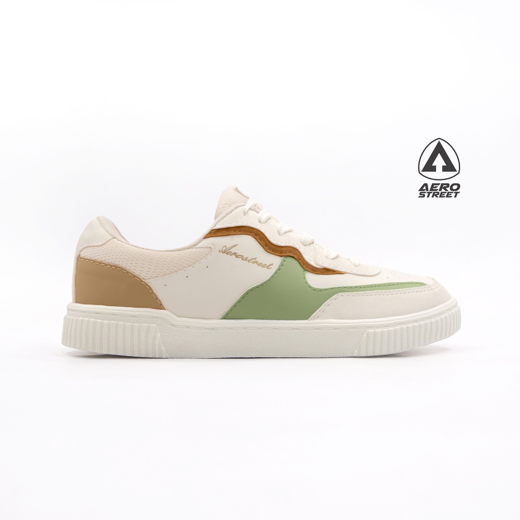 Aerostreet 37- 41 Grace Putih Hijau Pastel - Sepatu Sneakers Casual-6