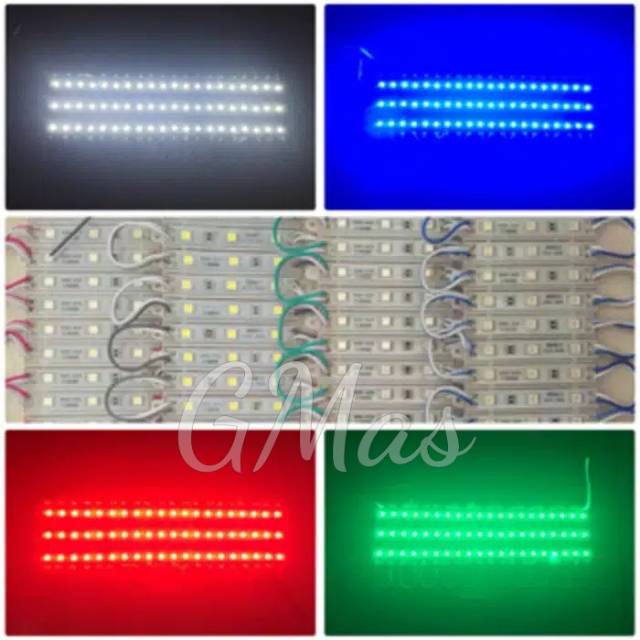 Jual Lampu LED Modul 3 Mata SMD 5050 12Volt - LED Module - LED Kolong ...