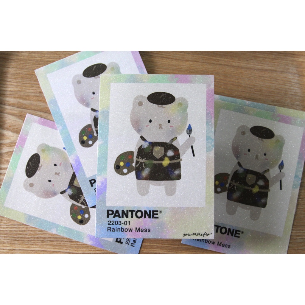 

Pantone Bear Art Print /Postcard