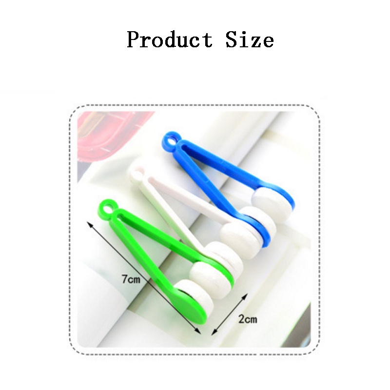 Cleaning Super Soft Lap Pembersih Dua Sisi Microfiber Multifungsi Portable Mini Alat Sikat Kacamata Cleaner Eyeglasses