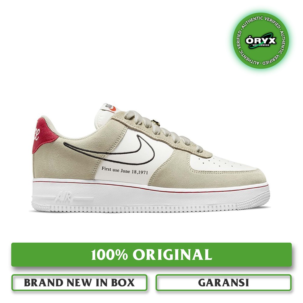 Nike Air Force 1 '07 LV8 First Use Light Stone / White / Black Sail (DB3597-100) 100% ORIGINAL